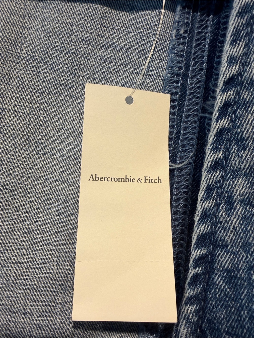 Abercrombie and Fitch Mila Light Wash Denim Dress - Picture 3 of 6